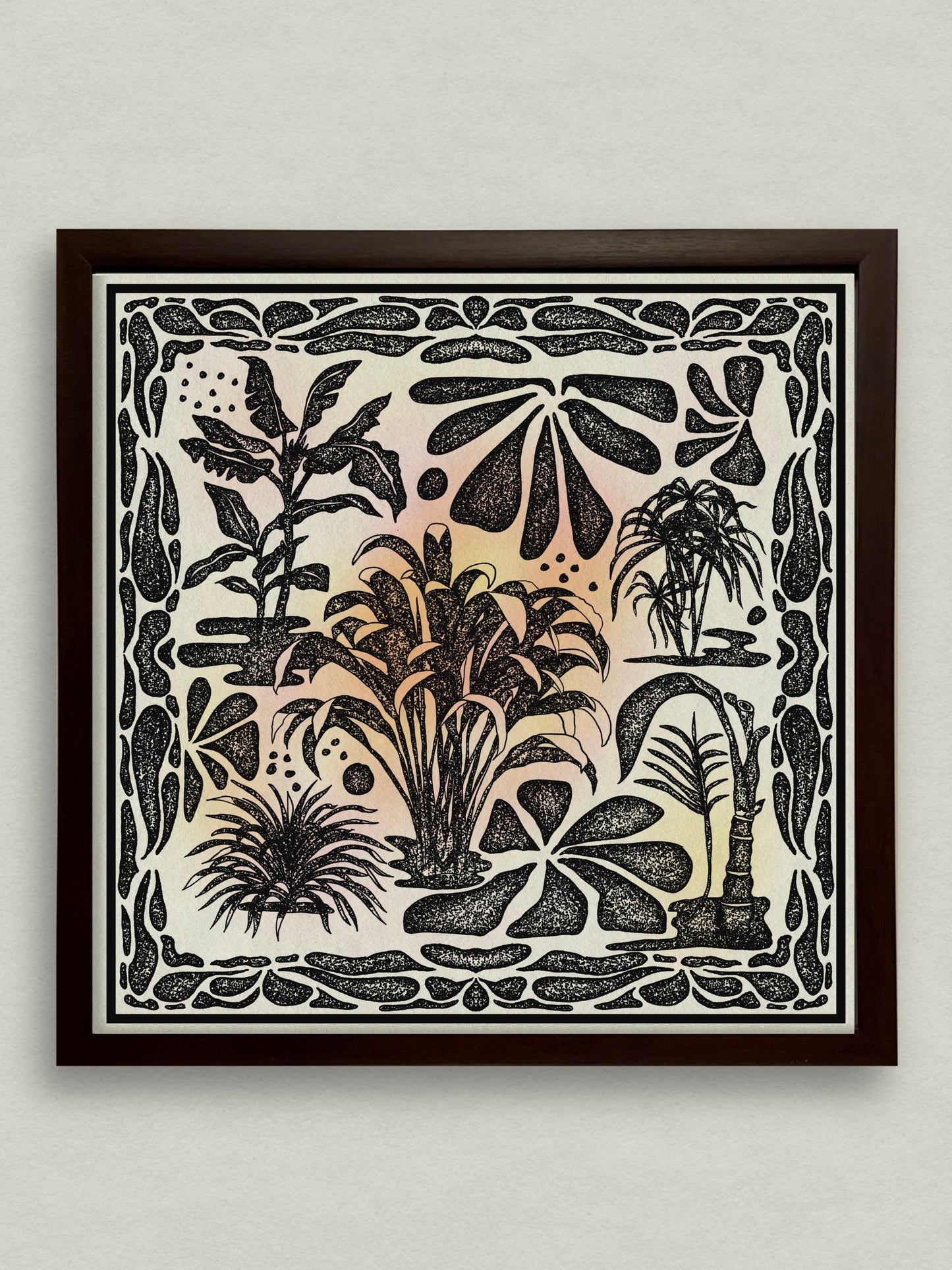 Tropic Garden 12x12 Framed Print