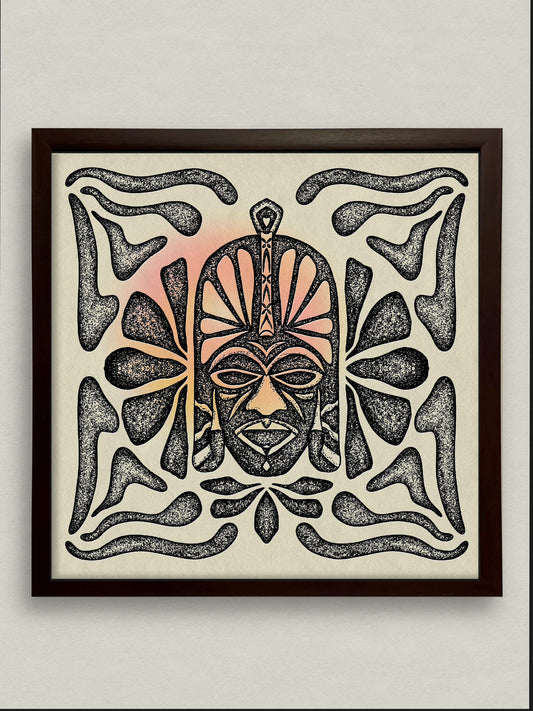 Masked 12x12 Framed Print