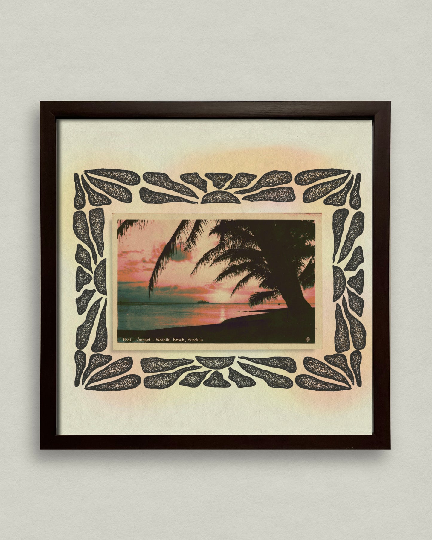 Postcards from Sunset 12x12 Framed Print